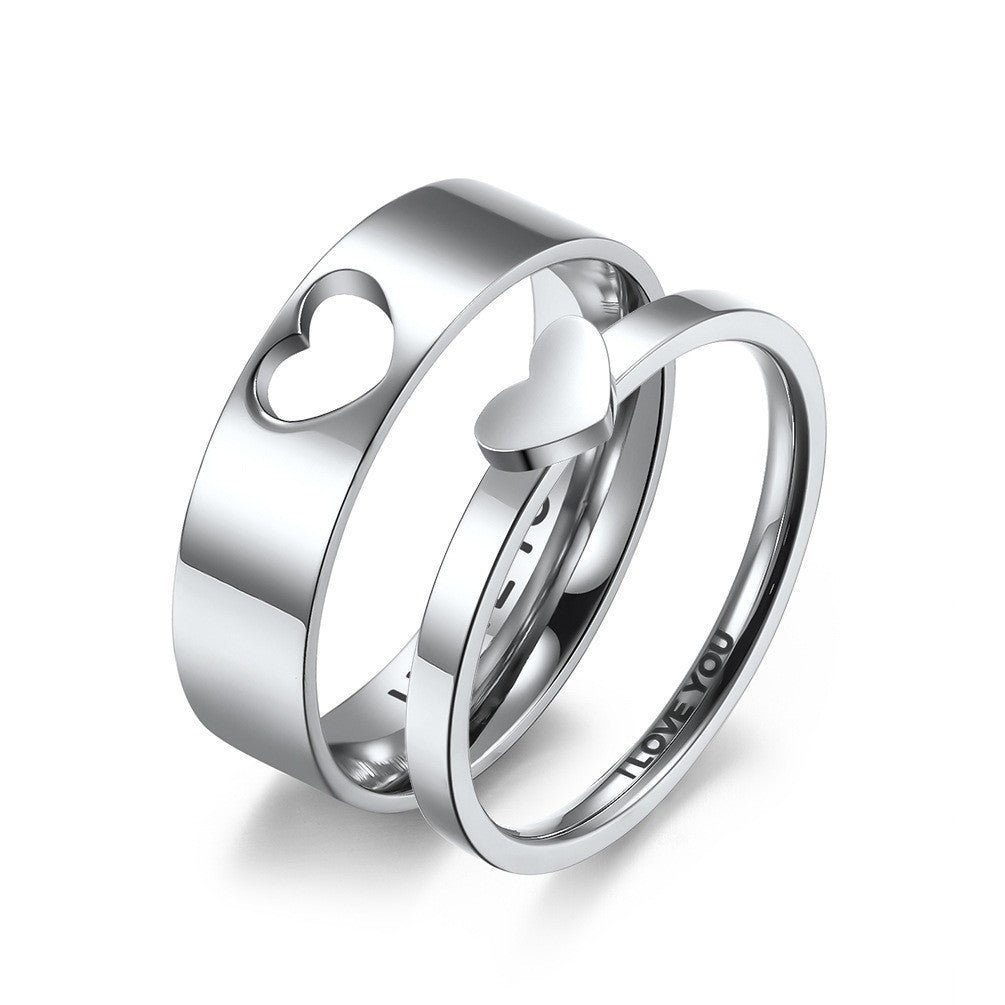 His & Hers Heart Ring